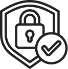 Icono certificación y seguridad